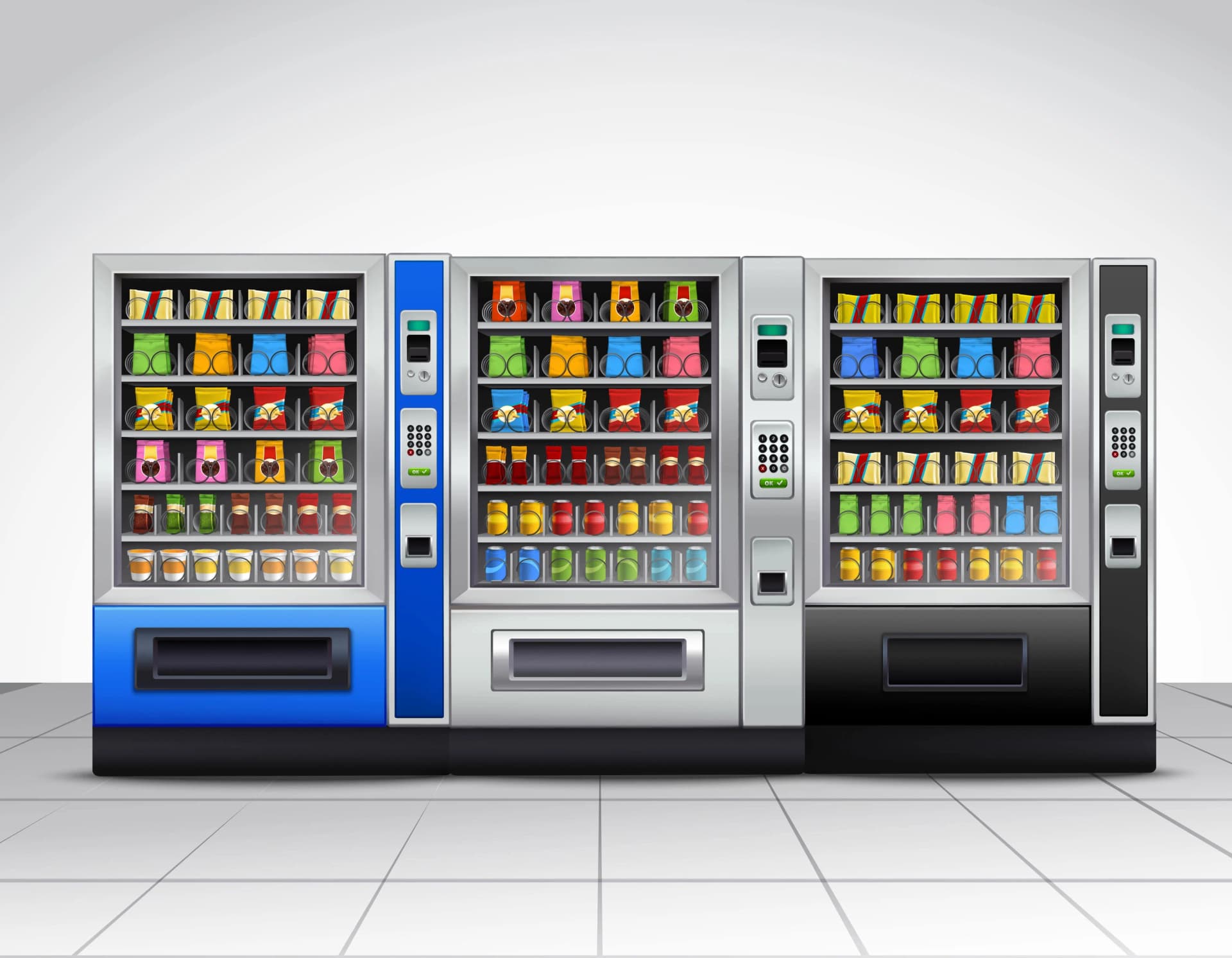 Modern office environment showcasing Premodem vending solutions